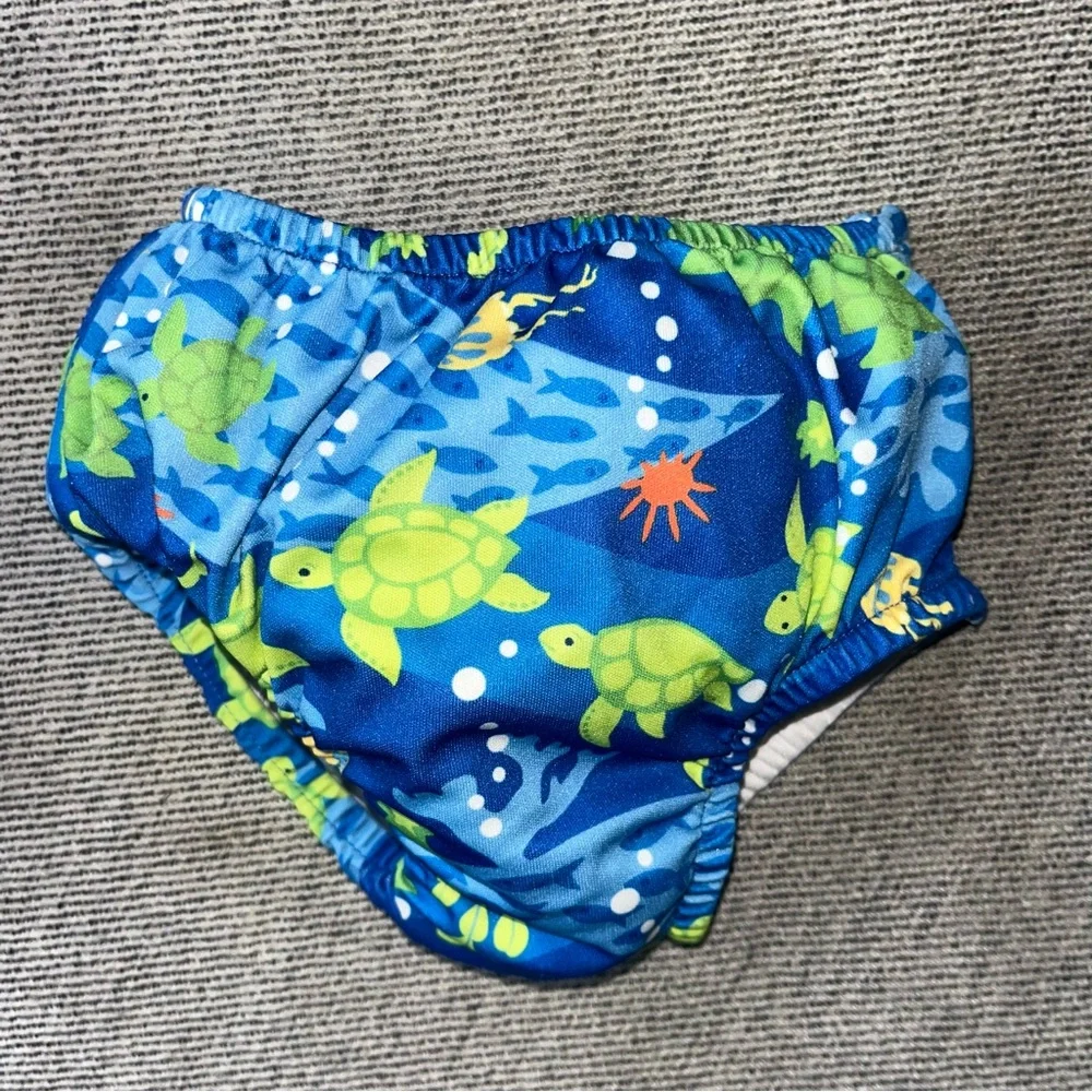 Green Sprouts Blue and Green Turtle Swim Diaper Size 3T
